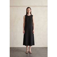 Minimalistisches ärmelloses Midikleid mit Rückenausschnitt