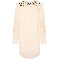 Boho-Midikleid mit Stickerei und Spitze