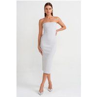 Trägerloses Bodycon-Midikleid
