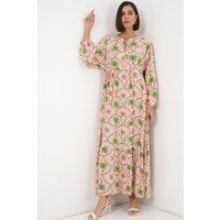 Maxikleid mit tropischem Print