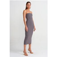 Trägerloses Bodycon-Midikleid