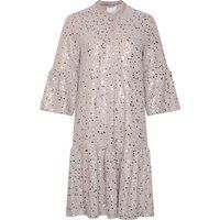 Pailletten-Minikleid mit Glockenärmeln