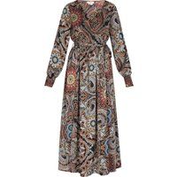 Maxi-Wickelkleid mit Paisleymuster