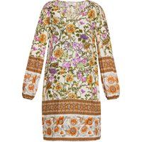 Luftiges Bohemian-Minikleid mit Blumenmuster