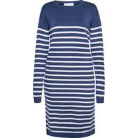 Gestreiftes Strick-Midikleid