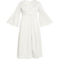Boho-Midikleid mit Spitzenstickerei