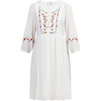 Besticktes Boho-Midikleid aus Crêpe