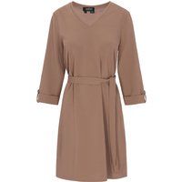 Minimalistisches V-Ausschnitt Kleid mit Gürtel