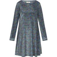 Retro-Samtkleid mit Paisley-Muster
