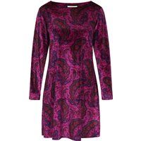 Samt-Minikleid mit Paisley-Muster