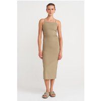 Minimalistisches Bodycon-Midikleid mit Karree-Ausschnitt