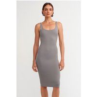 Ärmelloses Bodycon-Jersey-Midikleid