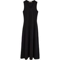 Ärmelloses Midi-Kleid mit V-Ausschnitt