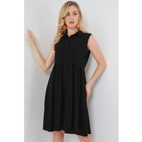 Ärmelloses A-Linien-Hemdkleid