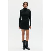 Drapiertes Bodycon-Minikleid mit Rollkragen