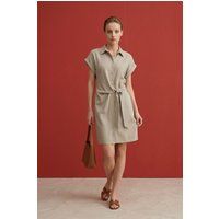 Mini-Hemdkleid aus Baumwoll-Popeline