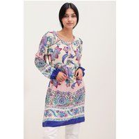 Minikleid mit ethnischem Blumenmuster