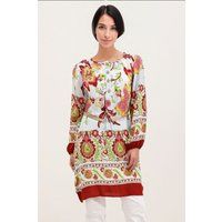 Mini-Kleid mit Ethno-Blumenprint
