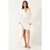 Körpernahes Mini-Kleid mit V-Ausschnitt