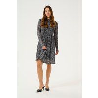Kurzes Kleid mit Tiermuster-Print