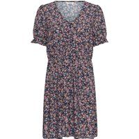 Feminines Florales Minikleid mit V-Ausschnitt