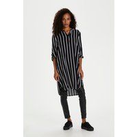 Gestreiftes Viskose Tunika-Kleid