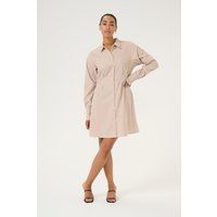 Hemdblusenkleid in Cord-Optik