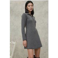 Polo-Strickkleid in Skater-Passform