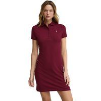 Eng anliegendes Piqué-Polokleid