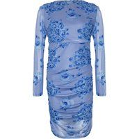 Kurzes Kleid mit Blumenmuster