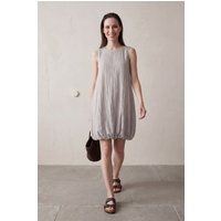 Lässiges Lyocell-Kleid mit Ballonsaum