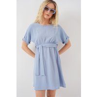 Lässiges Kurzarm-Minikleid