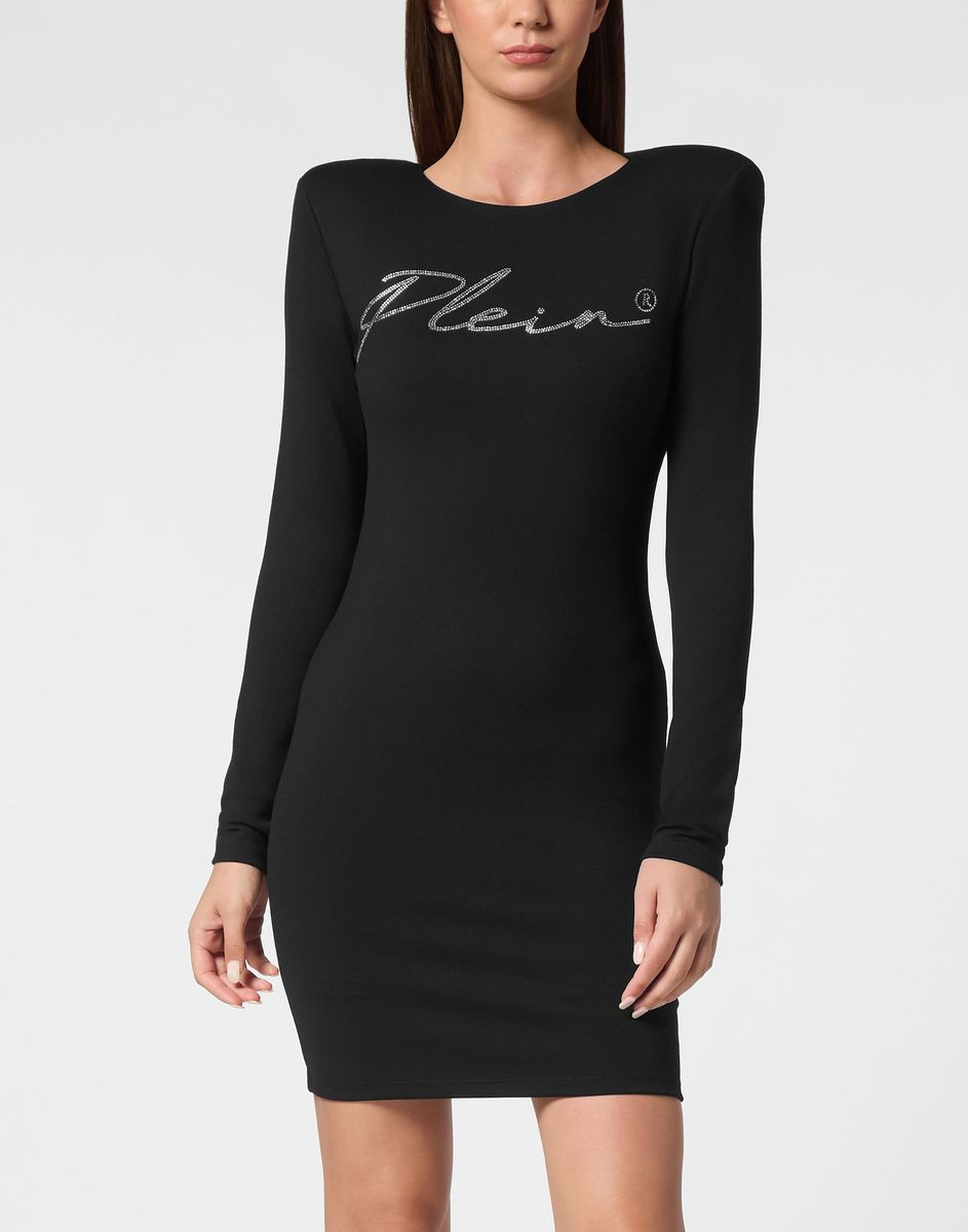 Elegantes langärmliges Signature Minikleid