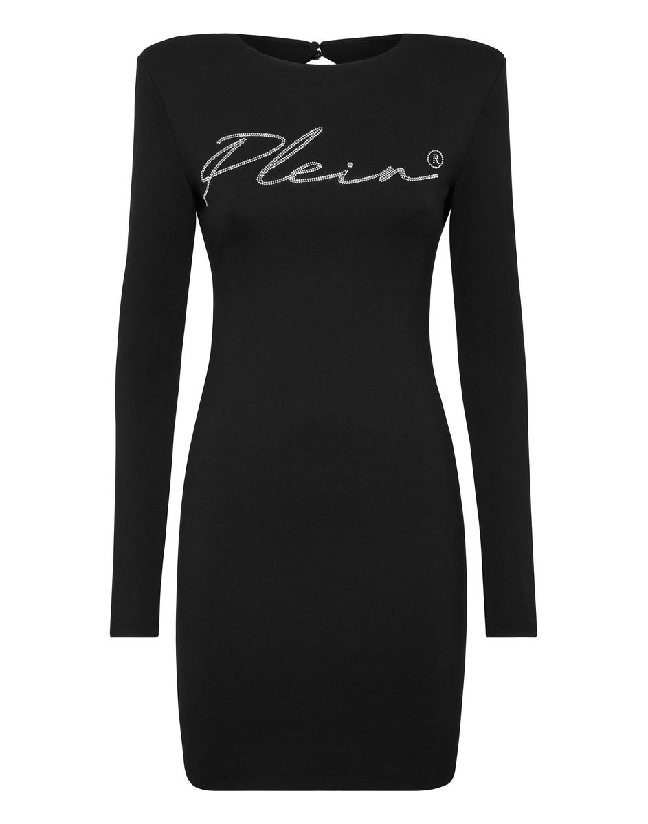 Elegantes langärmliges Signature Minikleid