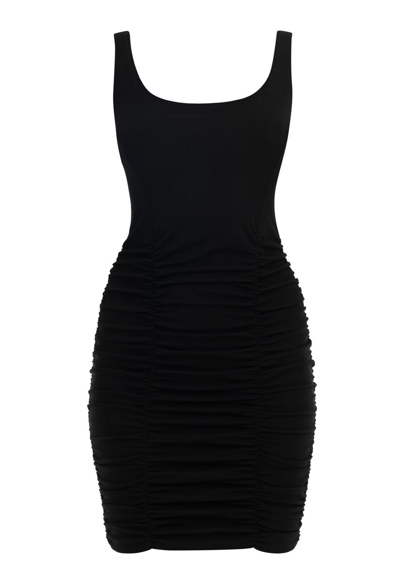 Raffiniertes Mini-Jerseykleid mit Raffungen
