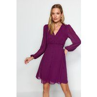 Elegantes Chiffon-Minikleid mit Schnürung