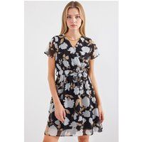 Minikleid mit floralem Print