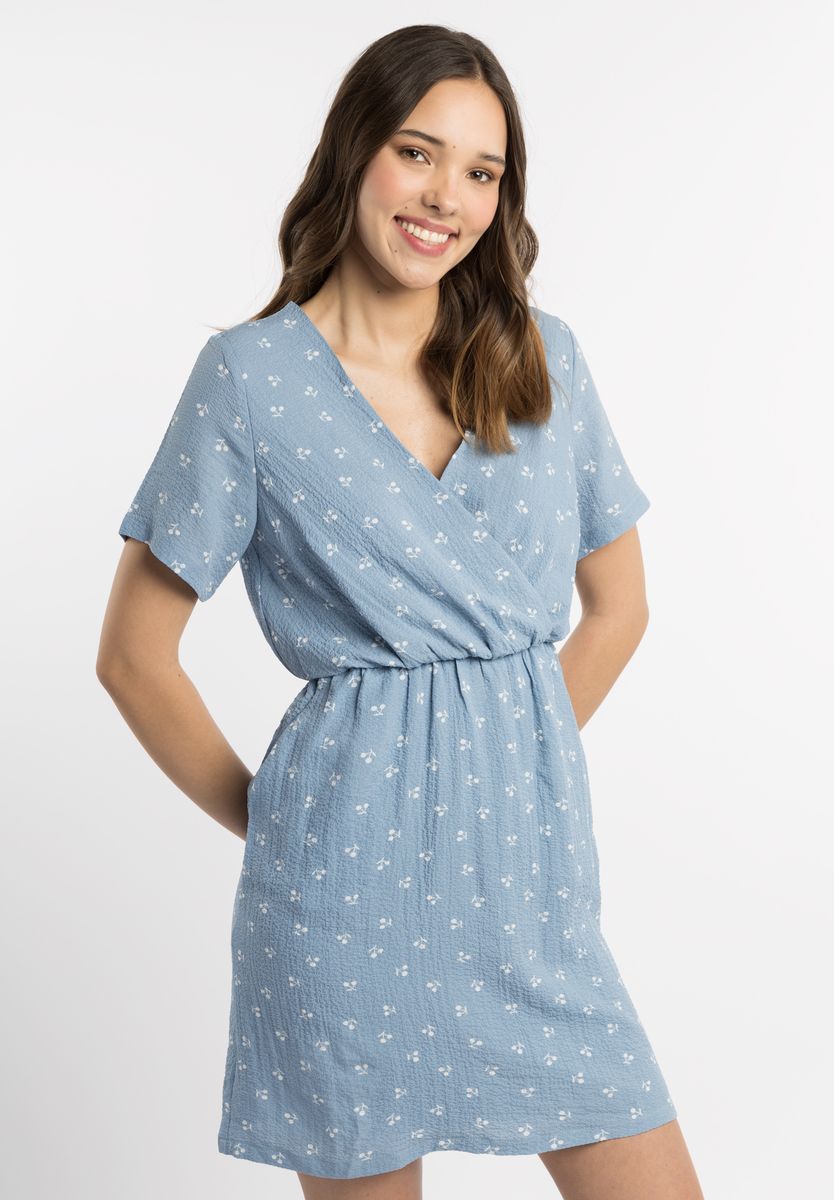 Kurzes Kleid in Wickeloptik