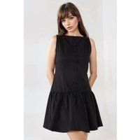Ärmelloses Minikleid mit tiefer Taille