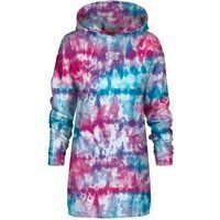 Buntes Batik Oversize Hoodie-Kleid