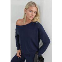 Sweatshirt mit asymmetrischem Ausschnitt