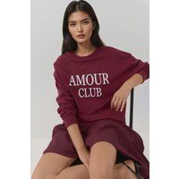 Sweatshirt mit Amour Club Grafik
