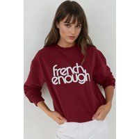 Sweatshirt mit French-Enough-Grafik