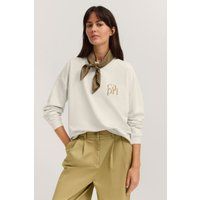Minimalistisches Rundhals-Sweatshirt mit Logo