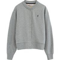 Sweatshirt-Cardigan mit Druckknöpfen
