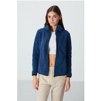 Weiche Fleecejacke mit Kapuze