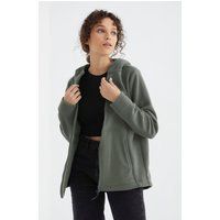 Lockerer Fleece-Hoodie mit Reißverschluss