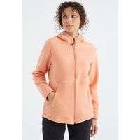 Entspannte Fleece-Sweatjacke mit Kapuze