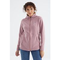 Lockerer Fleece-Hoodie mit Reißverschluss