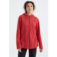 Lässiger Kapuzenfleece mit Reißverschluss
